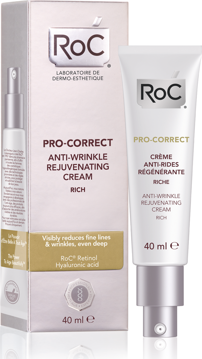 Roc Pro-Correct crema antirughe rigenerante 40 ml - Cosmetici - Viso